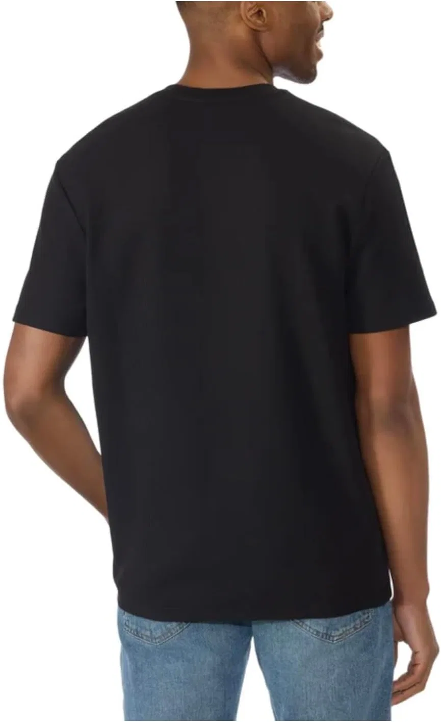Мужская футболка с вафельной текстурой Tee Calvin Klein, Black — фото 2