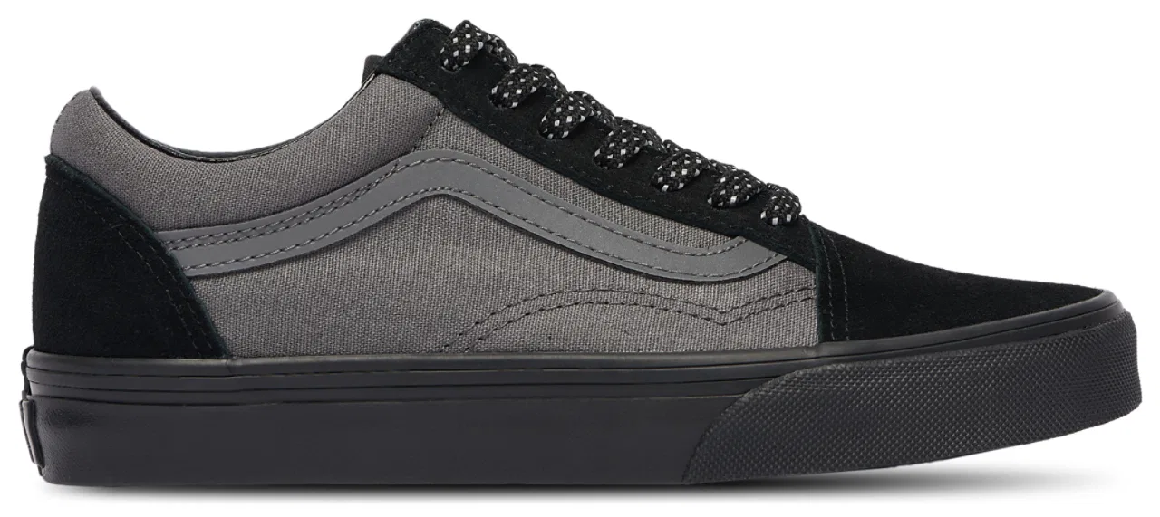 Кеды для мальчиков Old Skool Vans, цвет Grey/Reflective Silver/Black