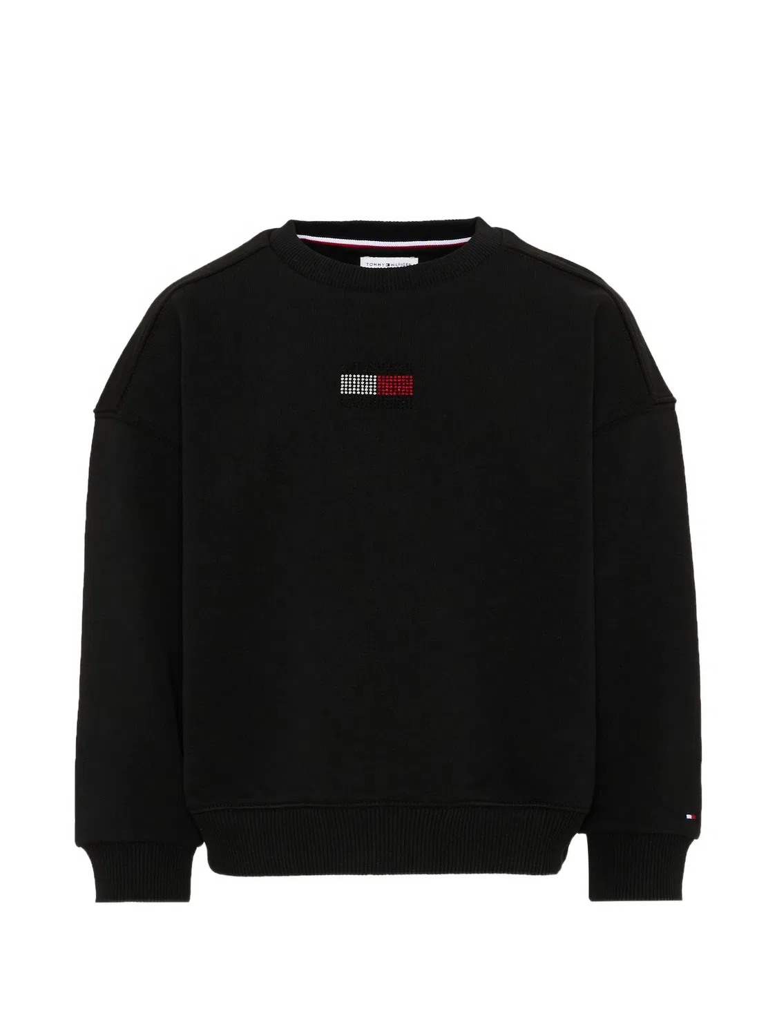 Tommy Hilfiger Свитшот с нашивкой логотипа, черный