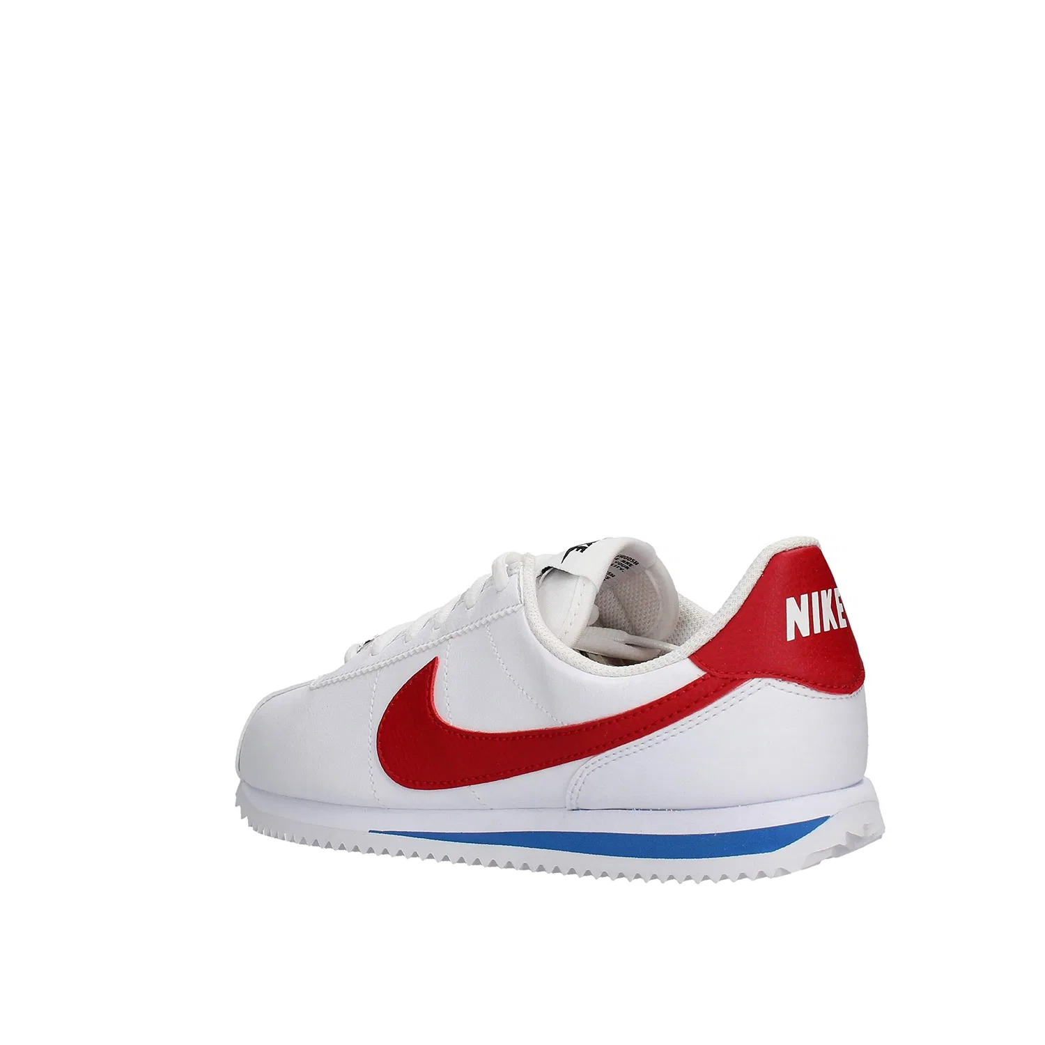 Детские кроссовки для мальчиков с закрытым носком Cortez Basic Sl (Gs) NIKE, White White Varsity Red Black 103 — фото 2