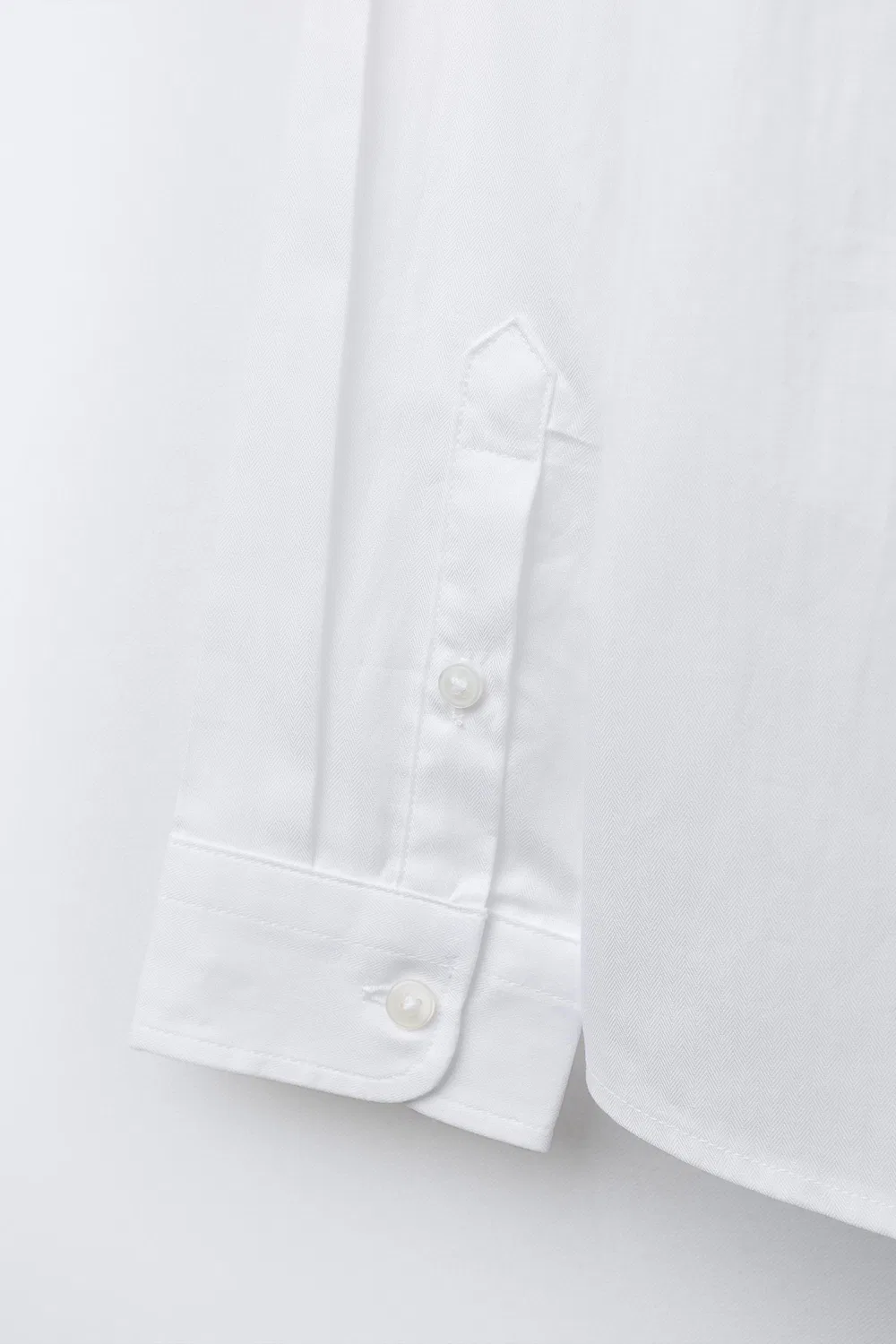ПРОСТАЯ РУБАШКА ZARA, White — фото 4