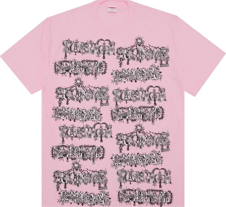 

Футболка Supreme Wombat Tee 'Light Pink', розовый