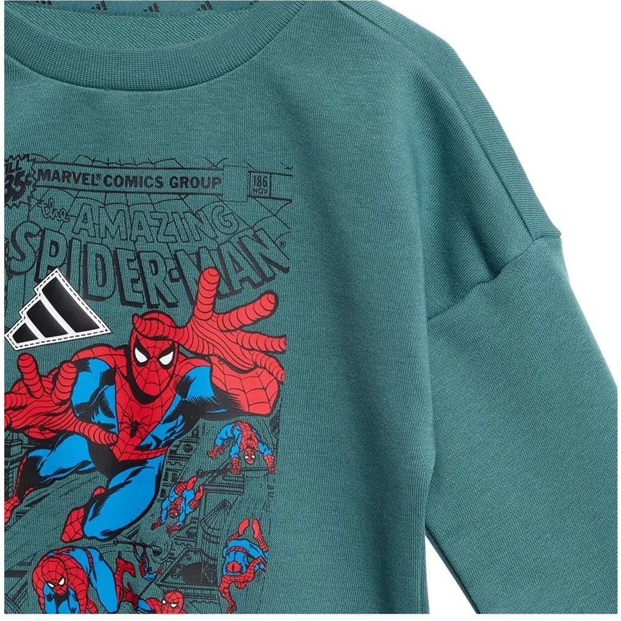 Комплект спортивного костюма с принтом Marvel Sportswear adidas, Зеленый — фото 2