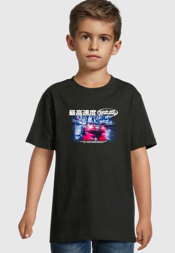 Футболка с принтом Drift racing tee Mister Tee, черный