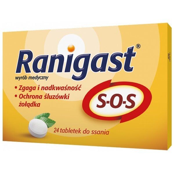 

Ranigast SOS препарат от изжоги, 24 шт.