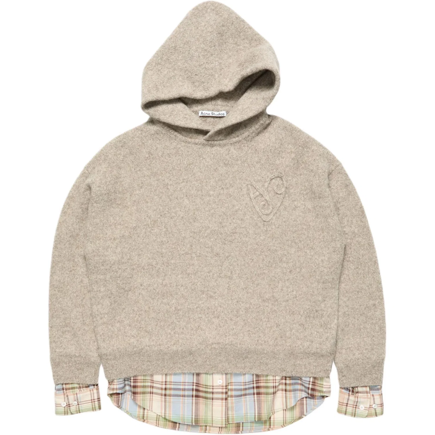 Женский свитер с капюшоном Acne Studios, Medium Beige