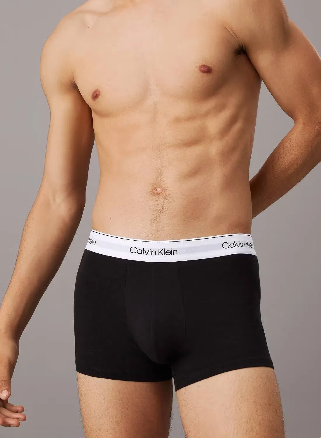 Трусы-боксеры хлопковые комплект из 3 штук Icon Calvin Klein, черный — фото 3