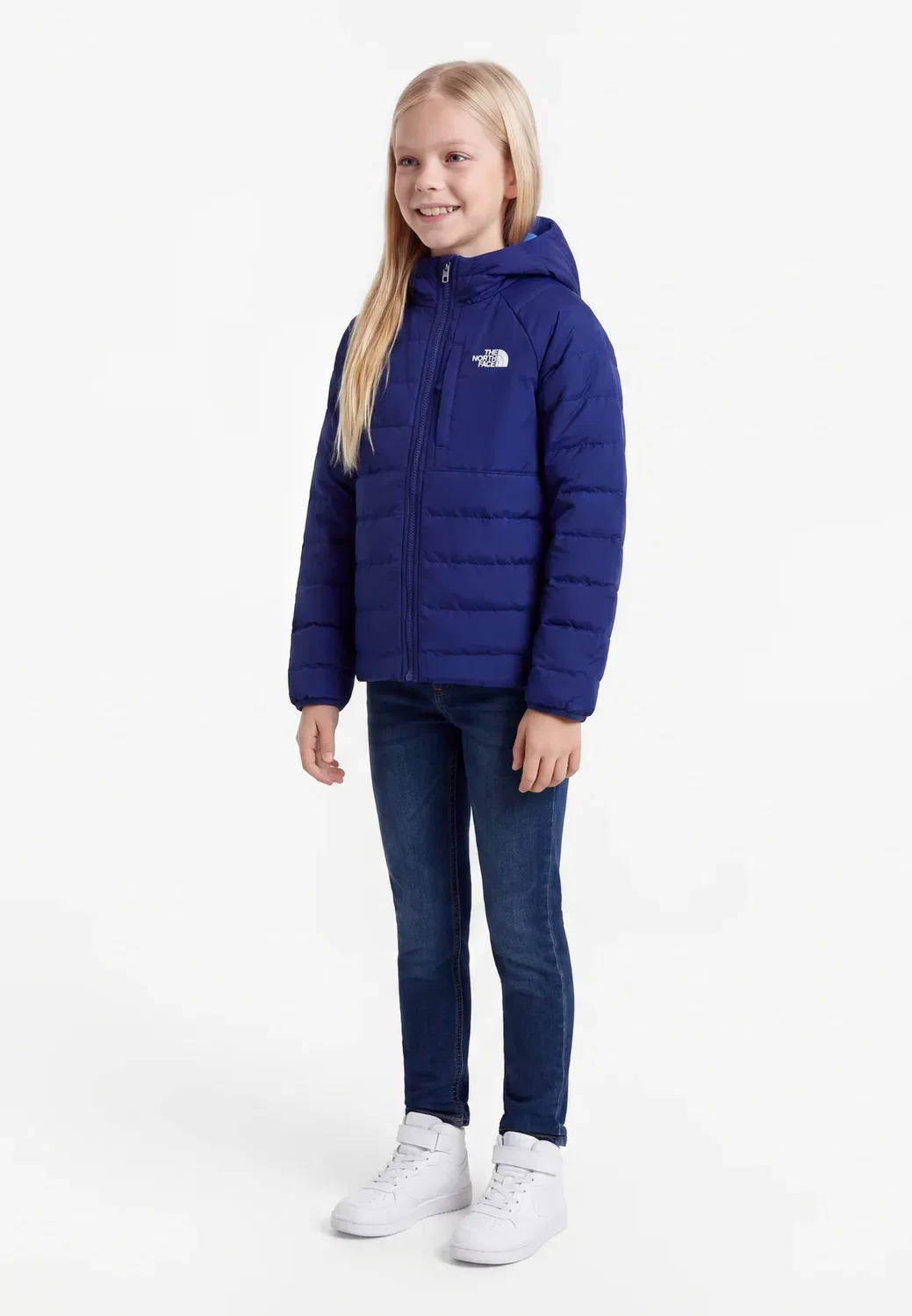 Двусторонняя куртка с капюшоном Perrito - зимняя куртка The North Face, Bold Blue