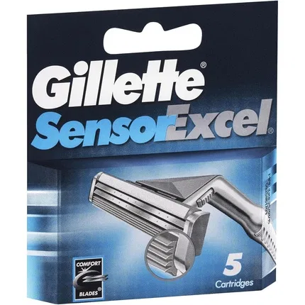 Сменные картриджи для бритвы Gillette Sensor Excel, 5 шт.
