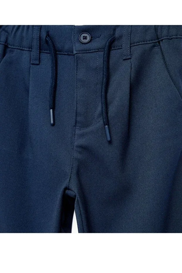 Детские брюки для девочек с эластичным поясом Bayhas, Navy Blue — фото 3