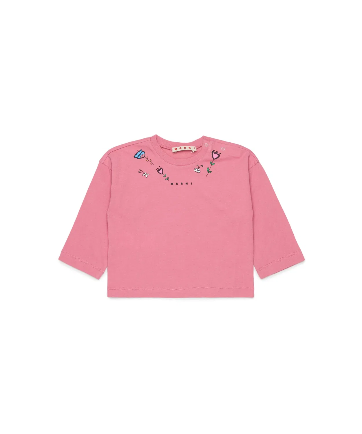 Детская футболка с длинным рукавомMARNI, Pink