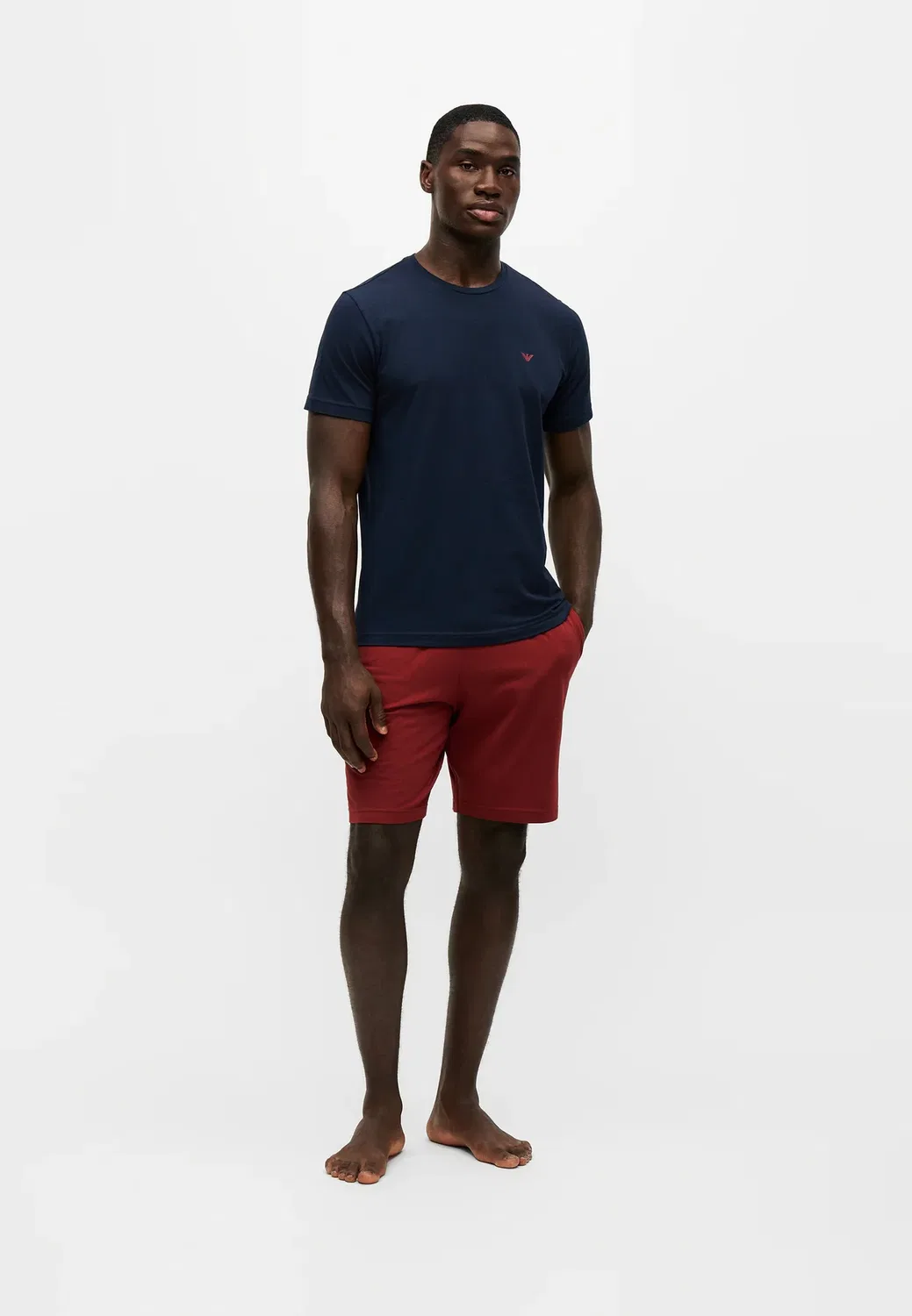 Пижамный комплект Emporio Armani, Blu/Brick