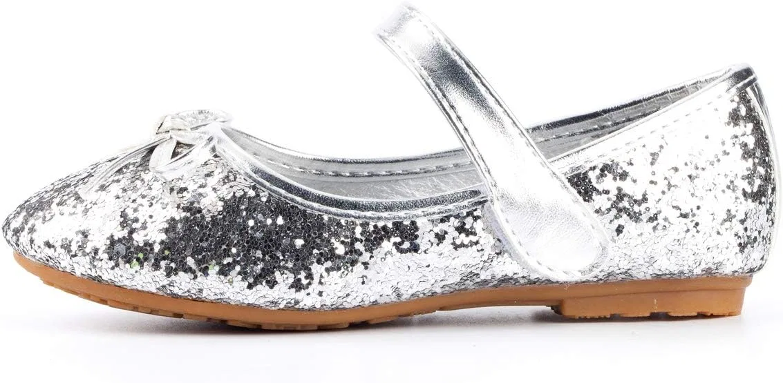Детские балетки для девочек Nova Utopia Nova Footwear, Silver — фото 3