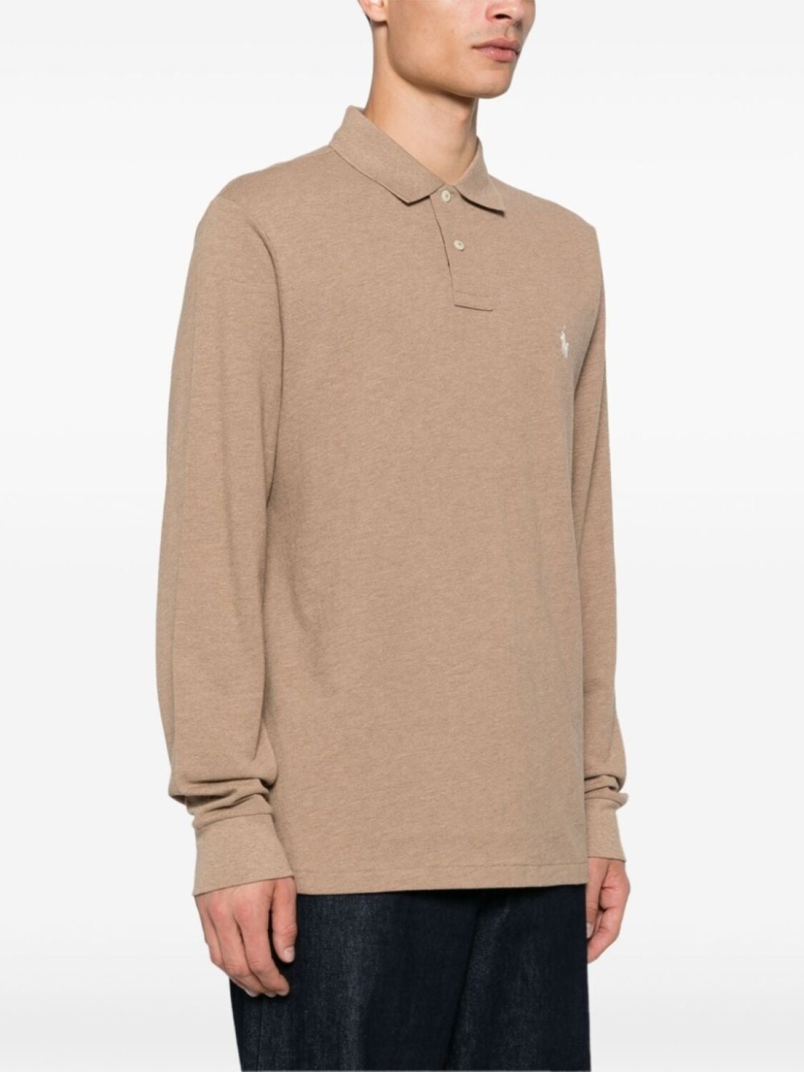 Рубашка поло Polo Ralph Lauren Polo Pony с вышивкой, коричневый — фото 3