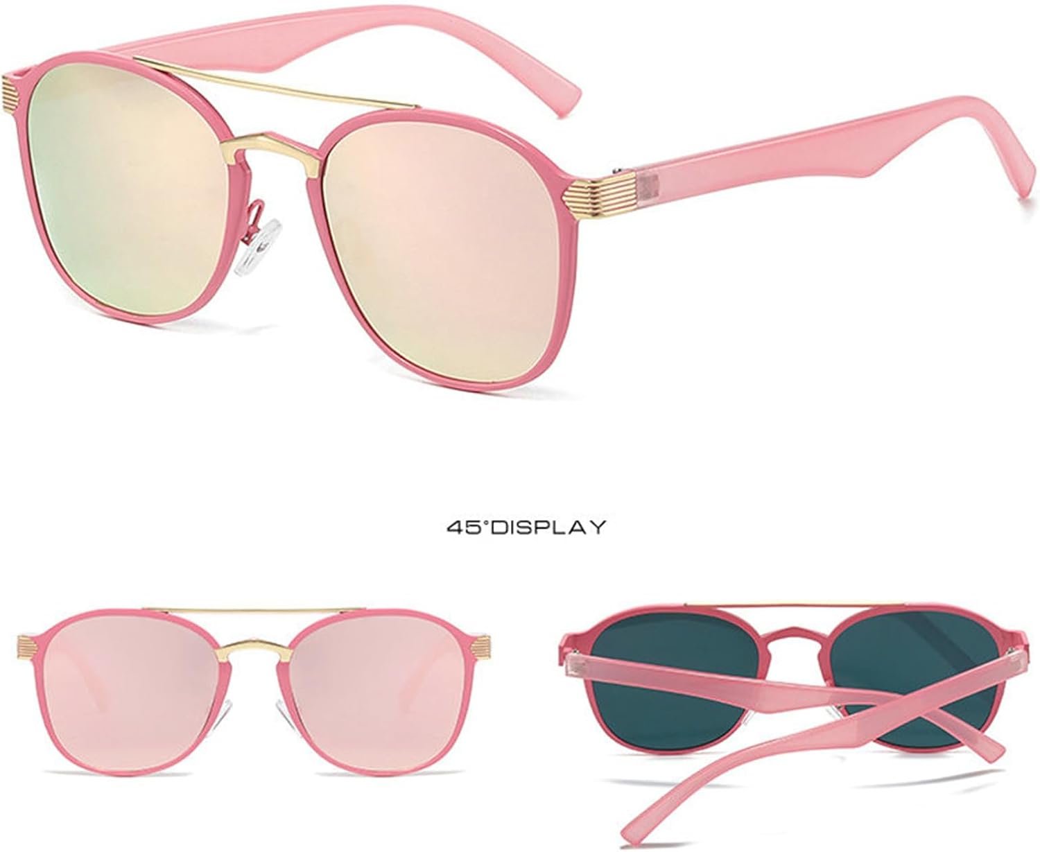 

Солнцезащитные очки Willochra Fashion Pilot для женщин и мужчин, с двойным острием, ретро-дизайн, круглые солнцезащитные очки, защита от УФ-излучения, летний аксессуар, C2