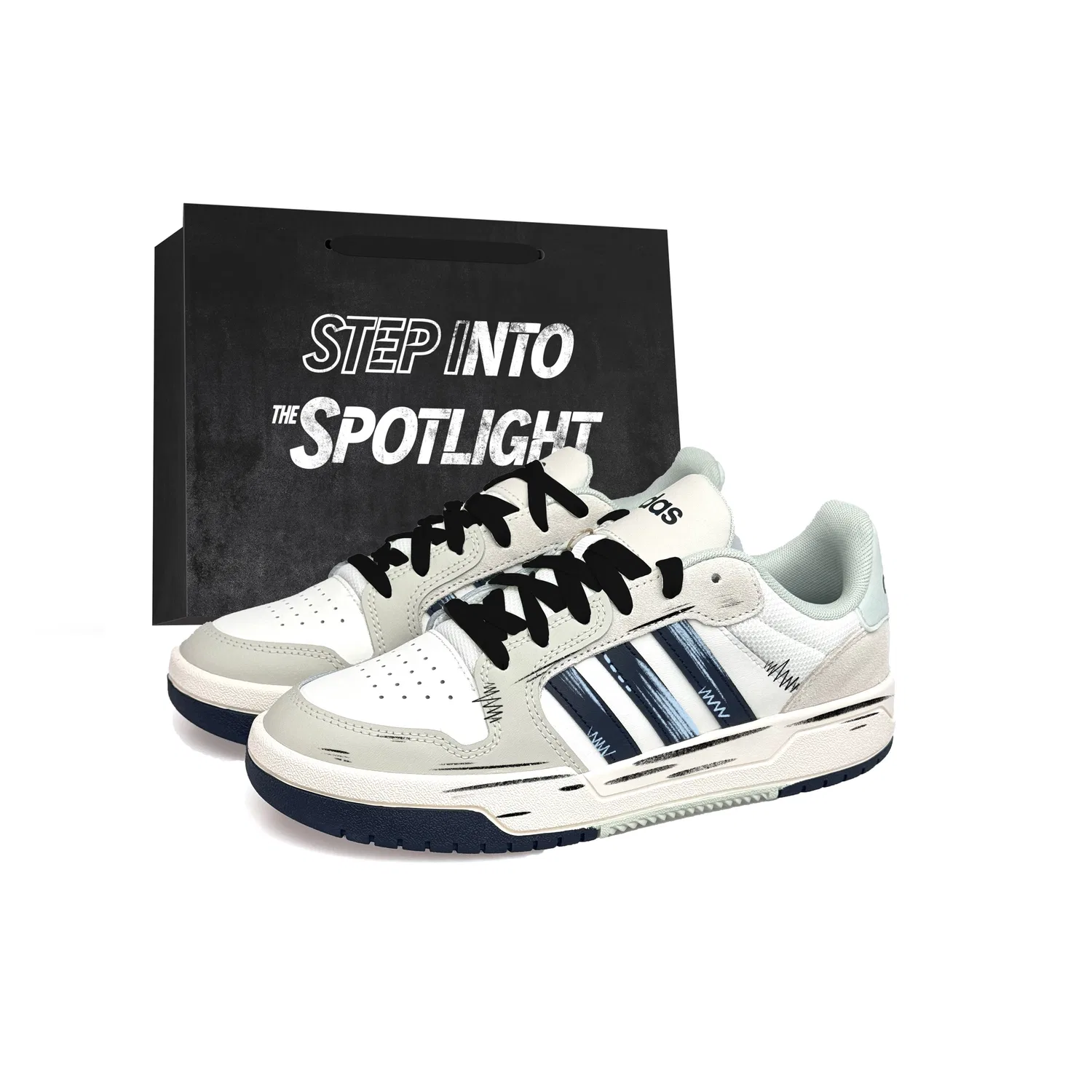 Детские кеды для скейтбординга с принтом ENTRAP Adidas, Black