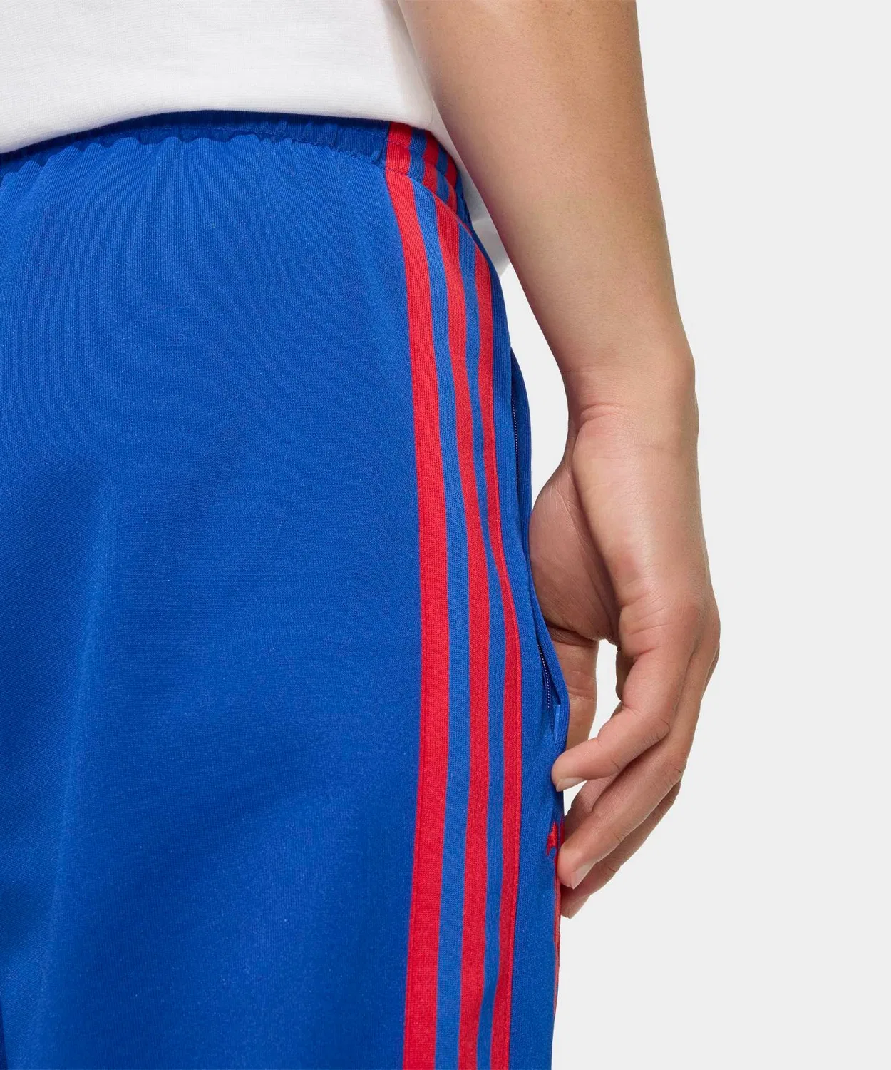Мужские спортивные штаны с принтом Manchester United Originals Adidas, Синий — фото 4