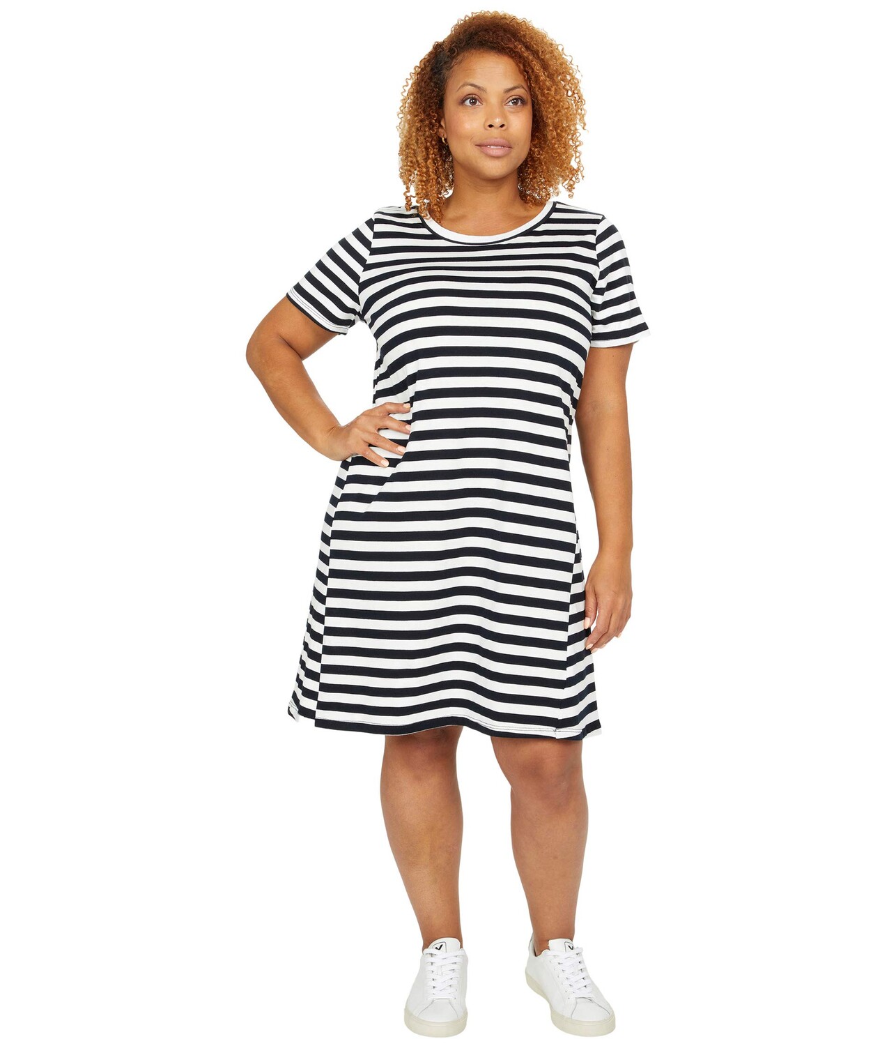 

Платье Bobeau, Short Sleeve Cotton T-Shirt Dress