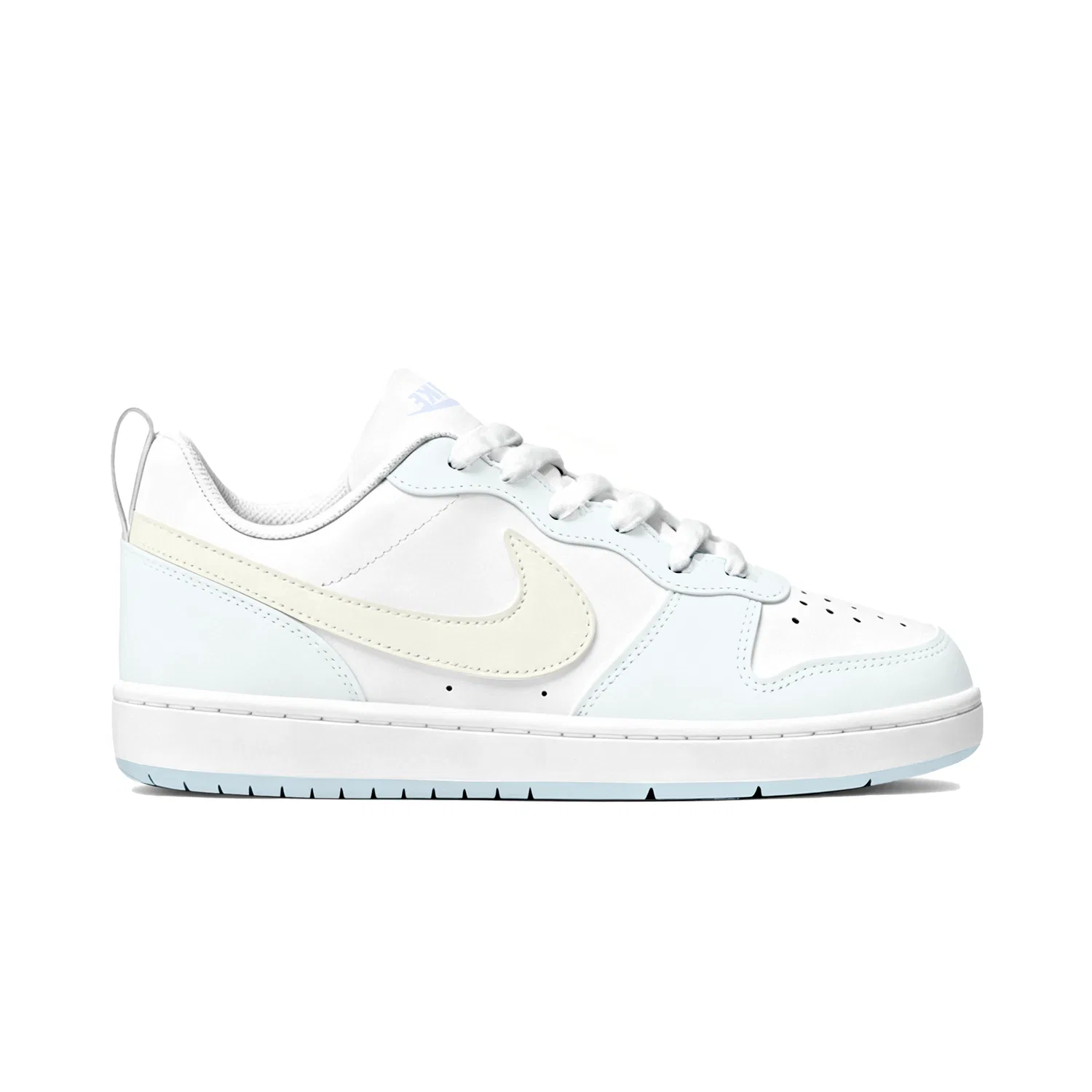 Детские кроссовки кожаные Nike Court Borough Skateboard Shoes, Beige Blue — фото 4