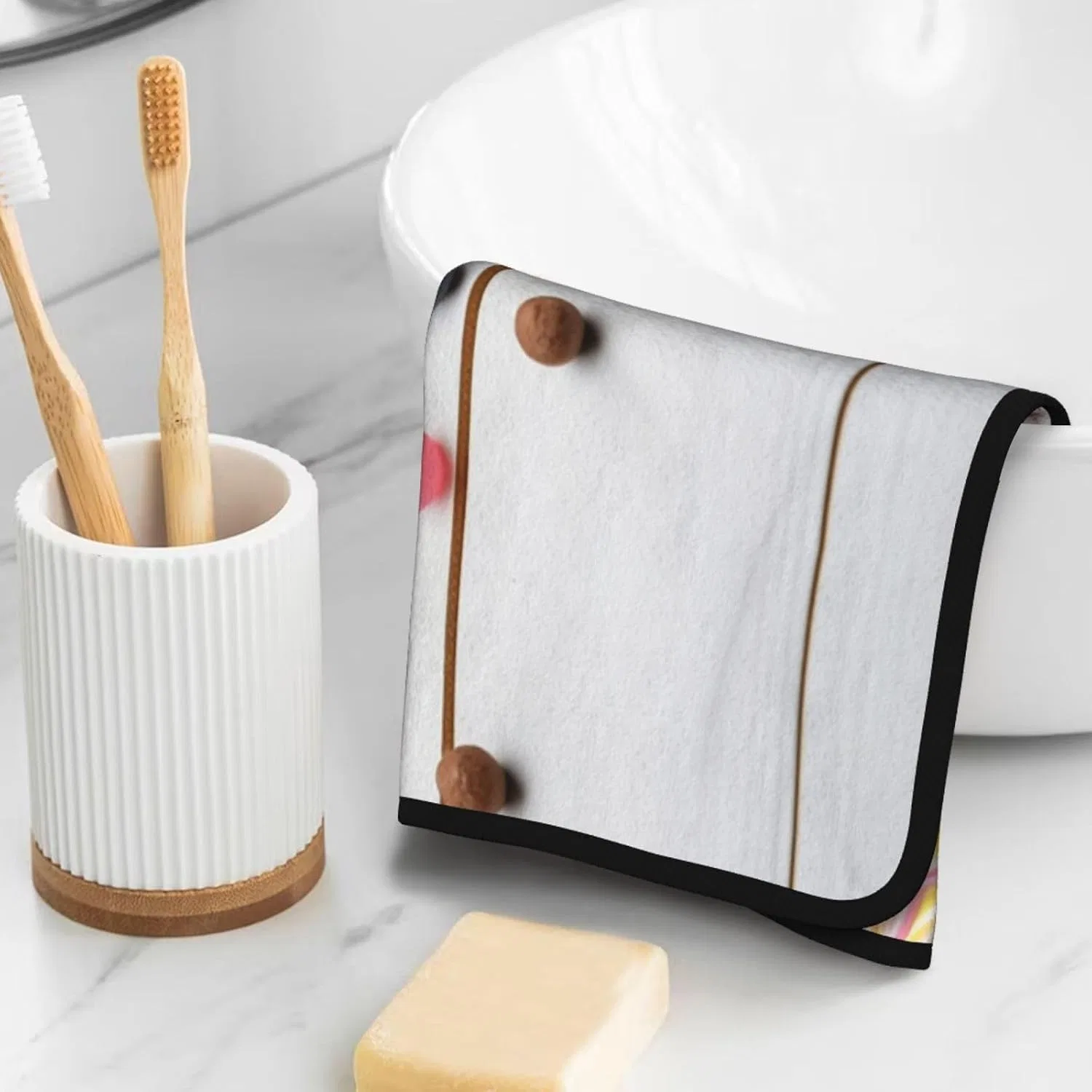 Полотенце для лица Ultra Soft Absorbent, VTCTOASY, Wooden Board Dessert — фото 4