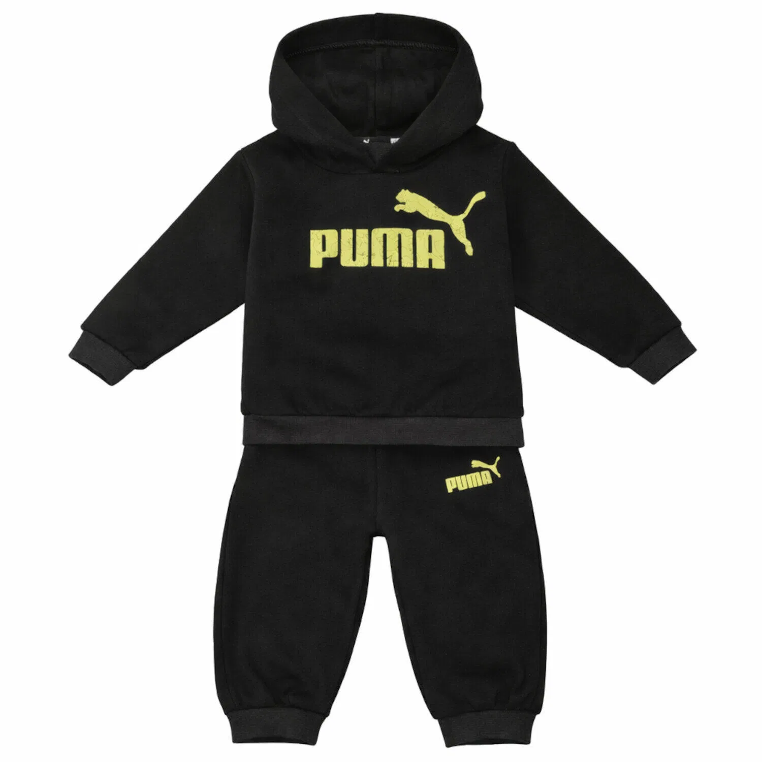 Детский спортивный костюм с логотипом Minicats No. 1 Logo Puma, Schwarz Gelb Schwarz