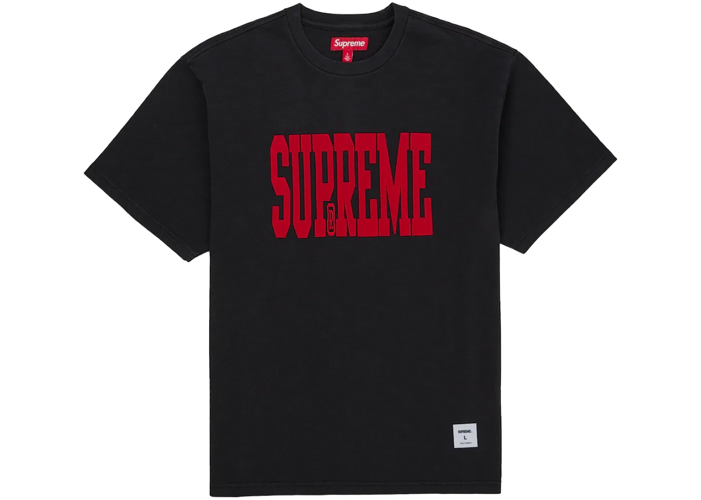 Мужской топ с аппликацией Supreme Stretch, черный