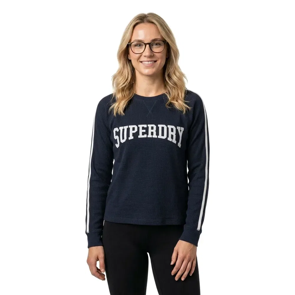 Футболка с длинным рукавом Ath Ess Graphic Superdry, черный — фото 2