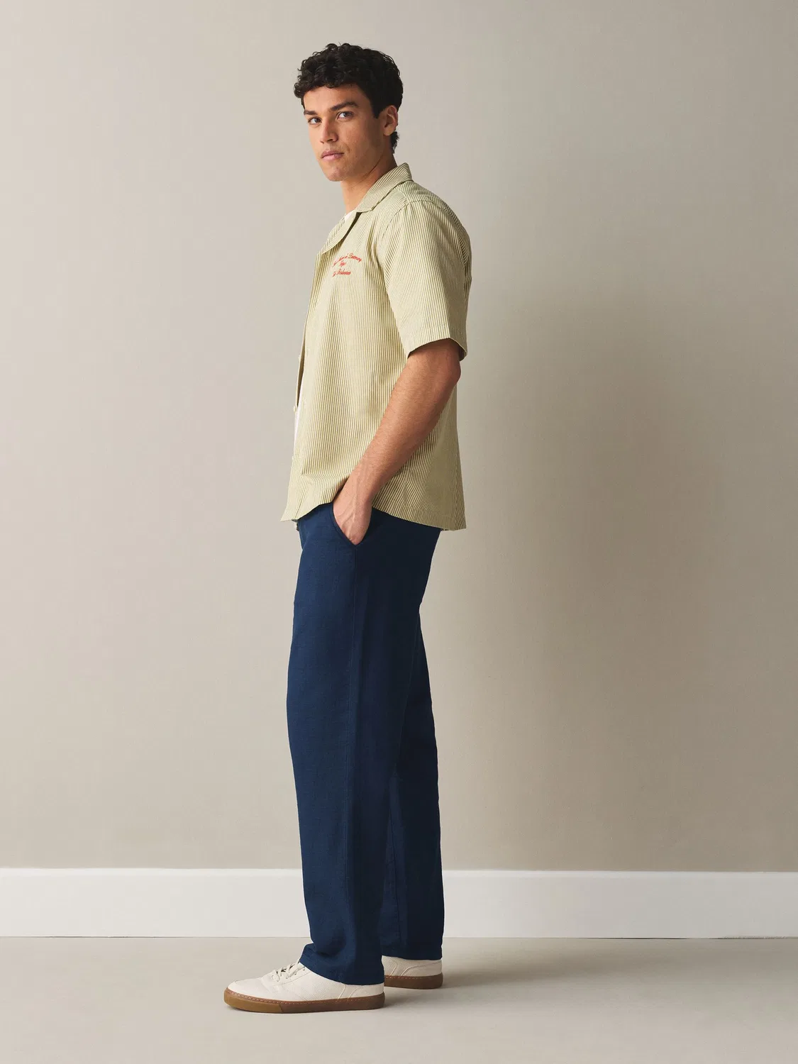 Брюки Regular Tapered Fit Next, Indigo Blue — фото 3