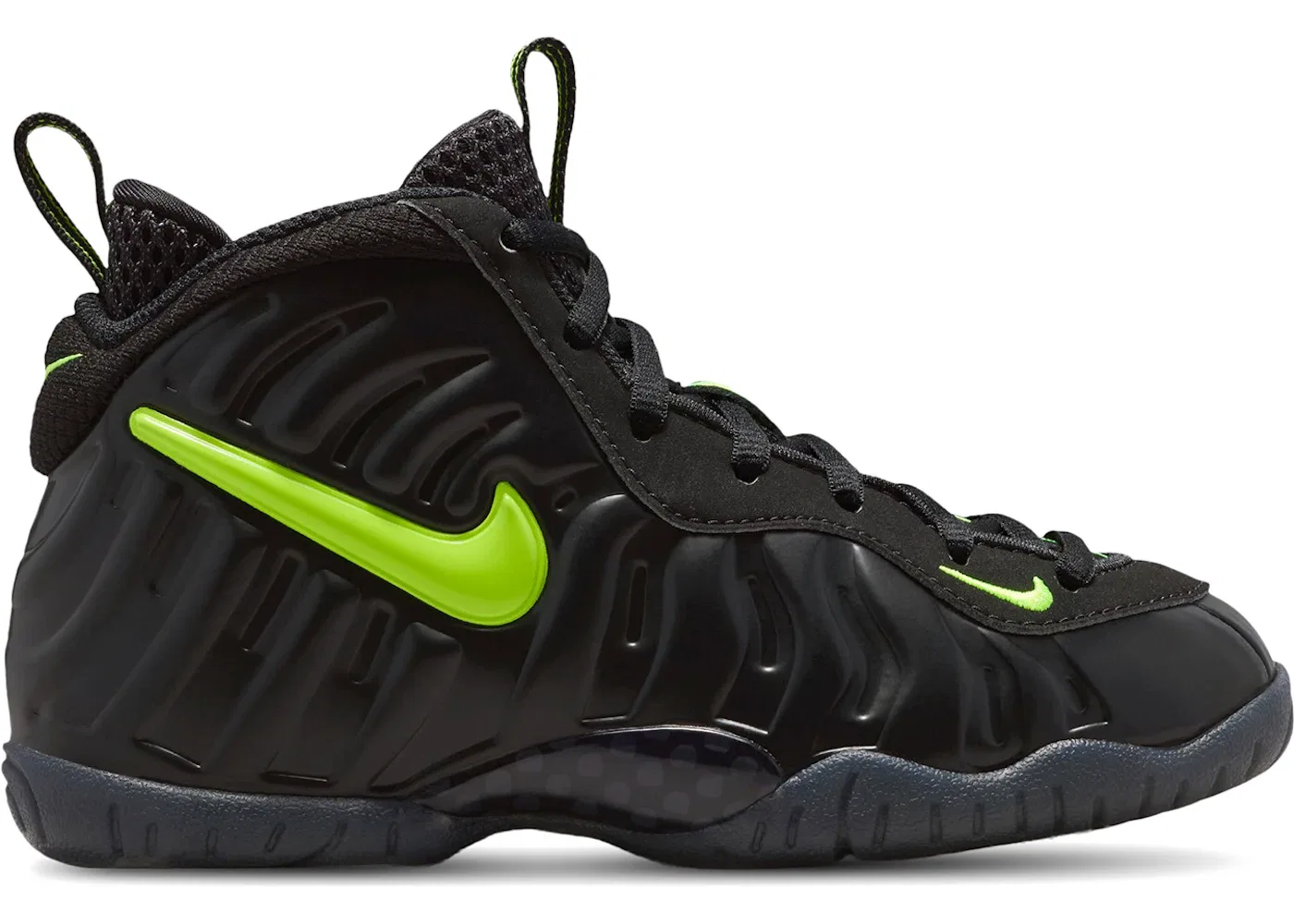Детские кроссовки с принтом Nike Little Posite Pro Voltage, Black Voltage Yellow