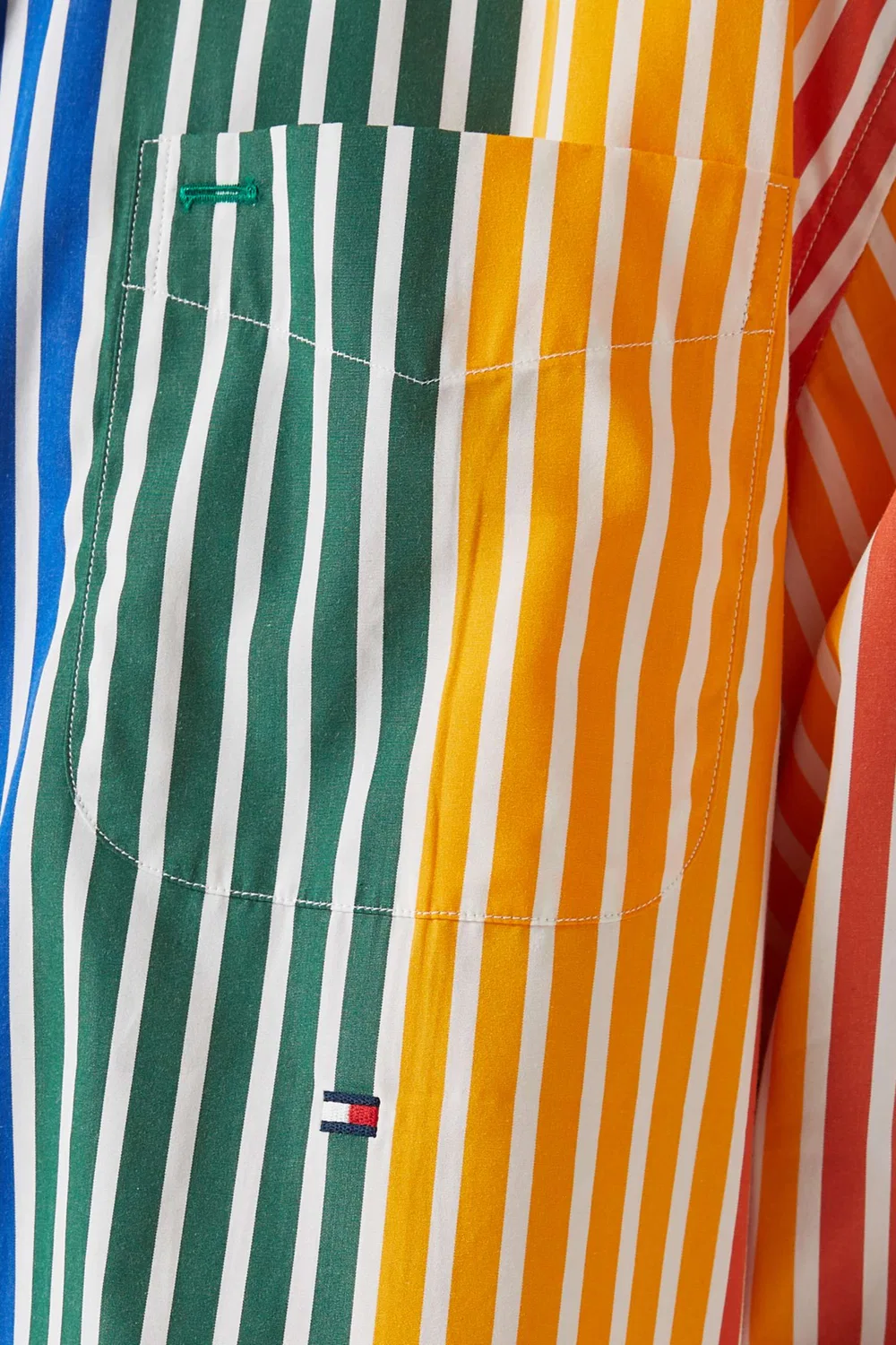 Рубашка свободного кроя в полоску Tommy Hilfiger — фото 4