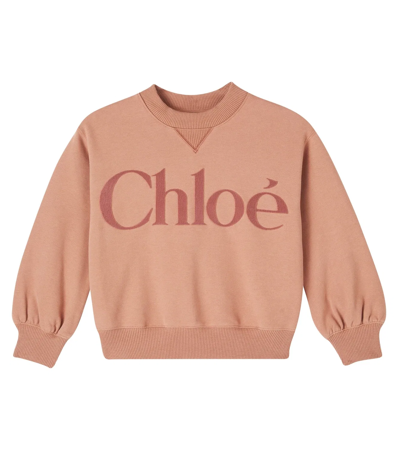 Толстовка из флиса с логотипом Chloé Kids, бежевый