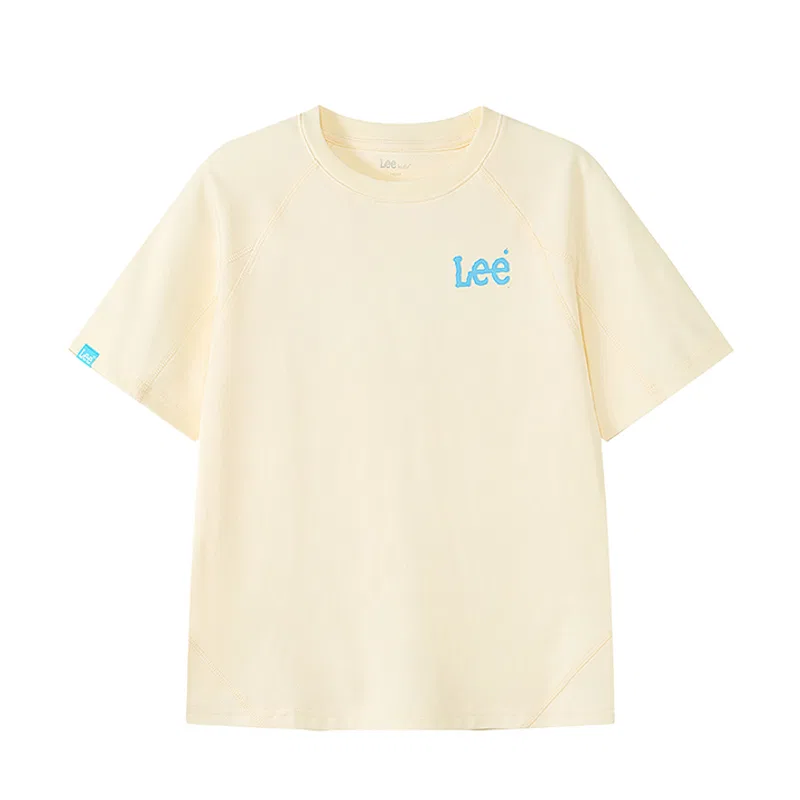 Детская быстросохнущая футболка Lee, Cream White