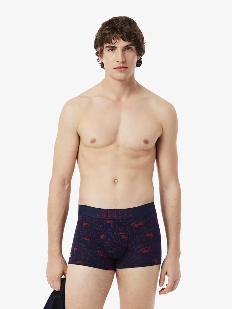 Трусы, 3 шт. LACOSTE, Red