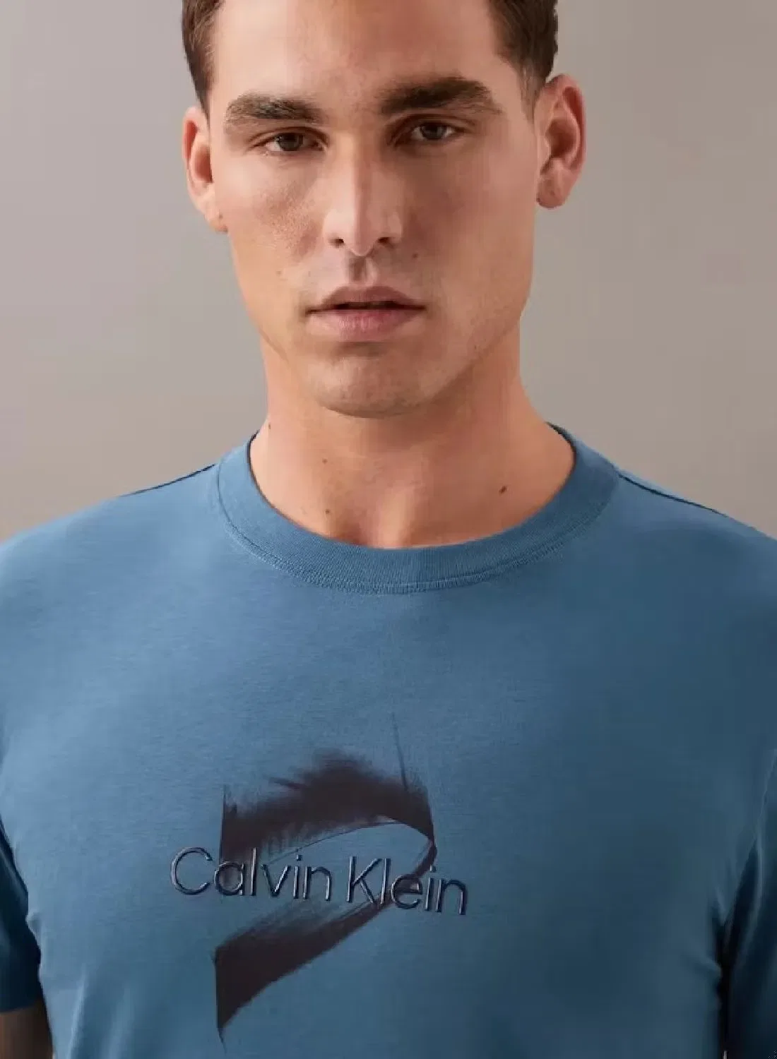 Футболка с коротким рукавом Regular fit logo Calvin Klein, темно-синий — фото 3