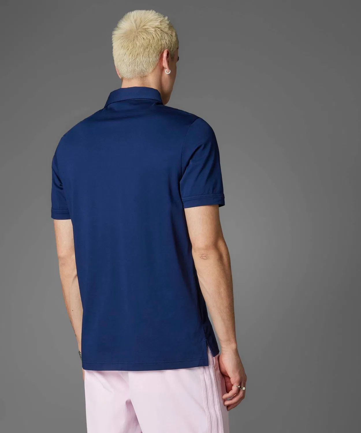 Мужская футболка-поло с коротким рукавом из хлопка с нагрудным карманом Adidas Golf, Night Indigo — фото 2