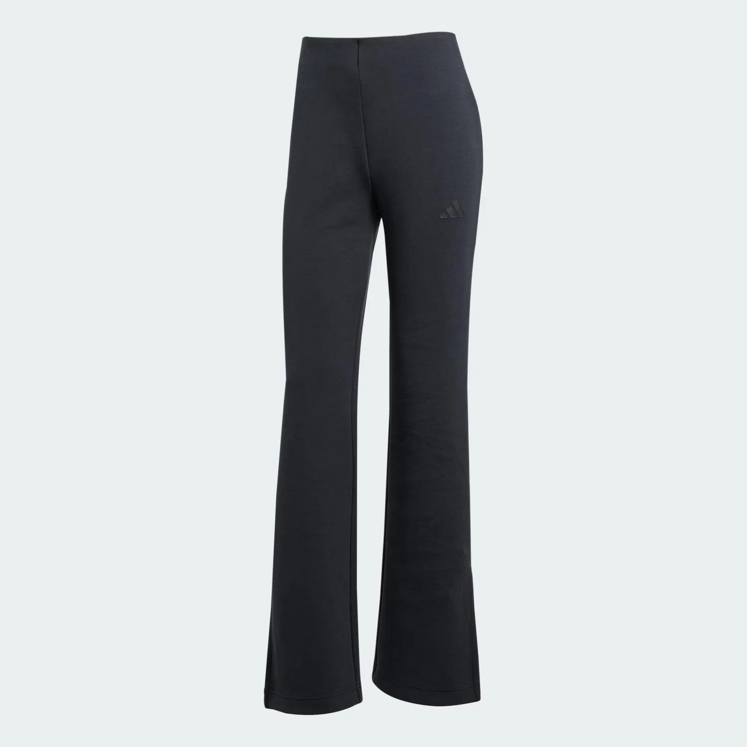 Женские брюки-клеш из мягкого флиса Adidas Soft Lux, Schwarz — фото 2