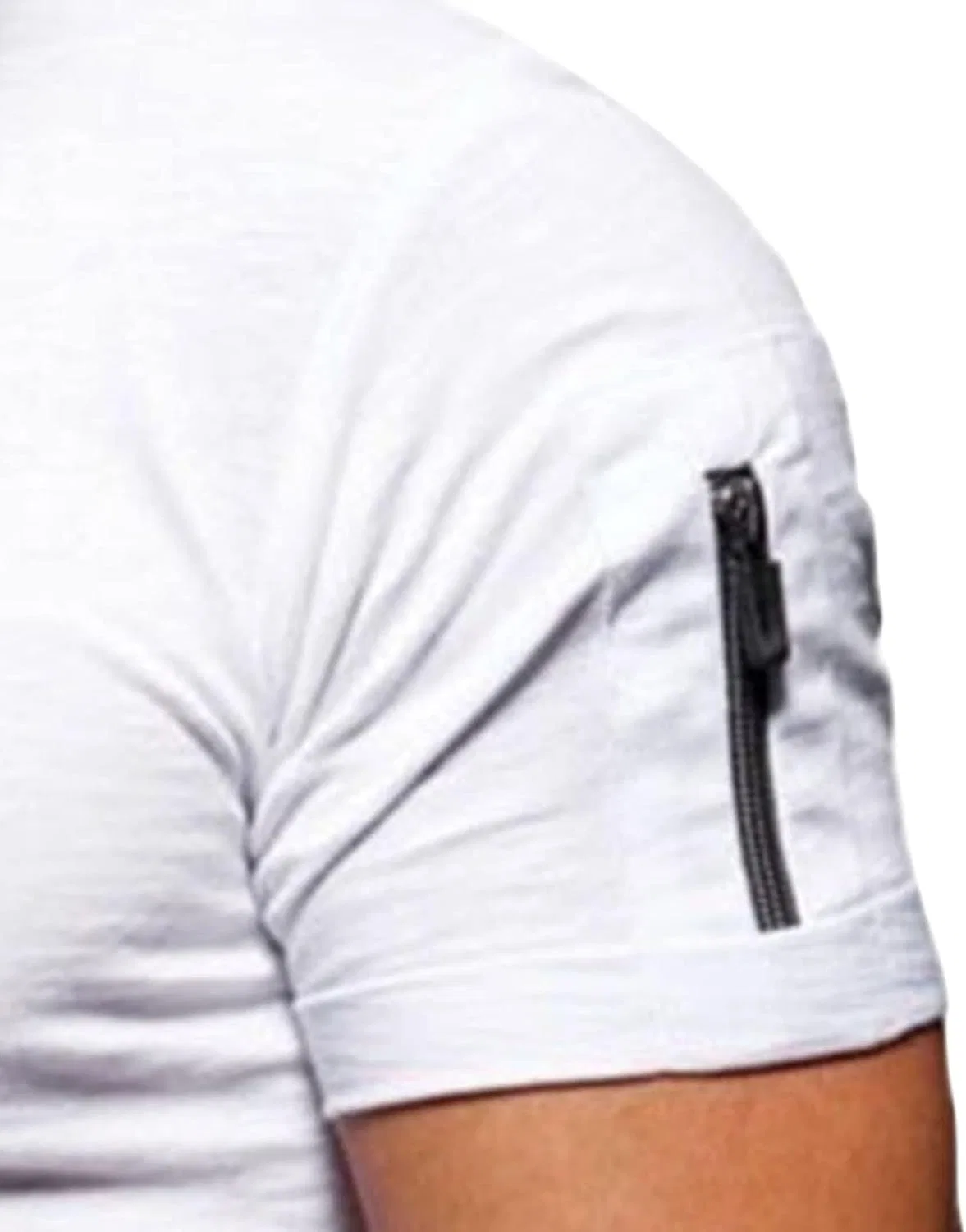 Мужская футболка с V-вырезом Athletic Muscle Slim Fit, White — фото 3