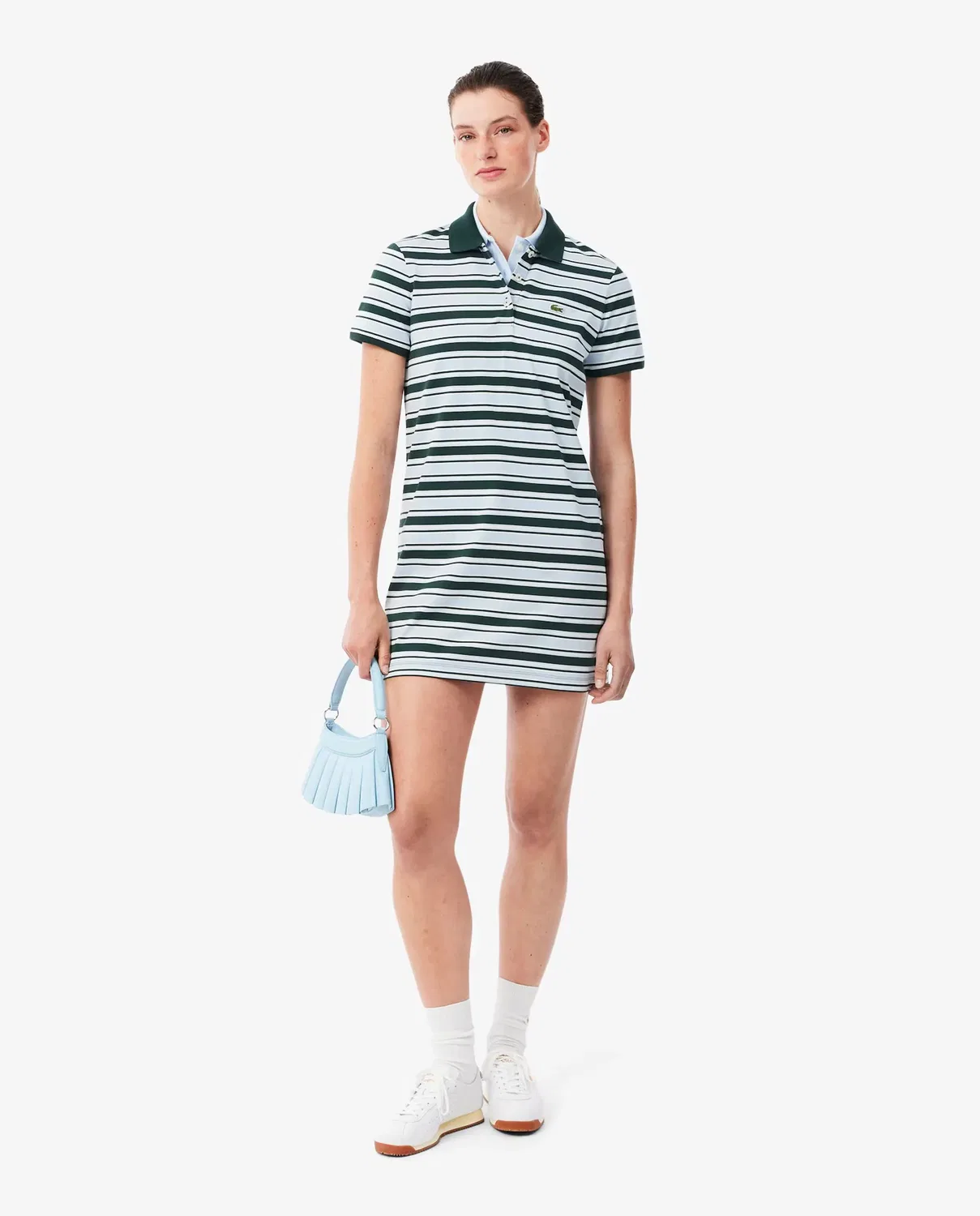 Платье-поло Lacoste Verde из органического хлопка