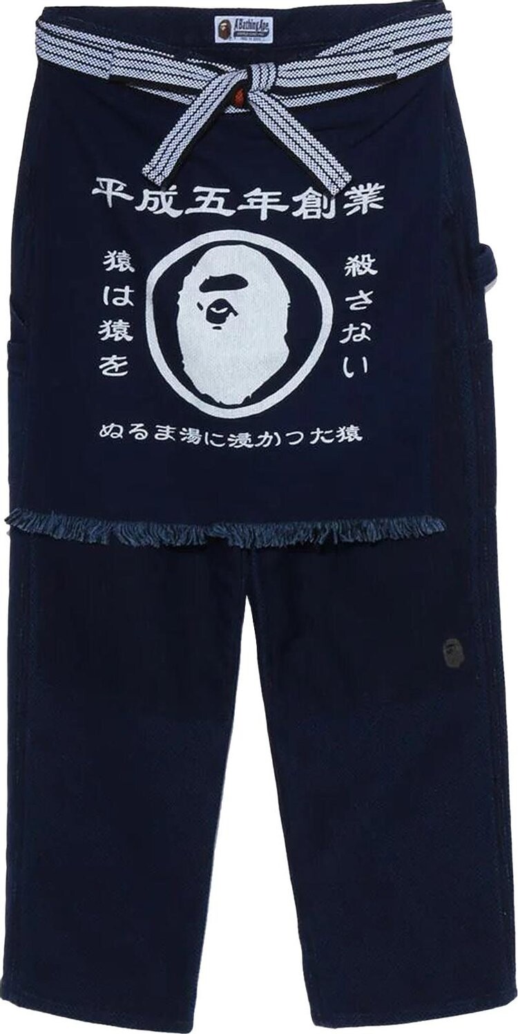 

Брюки BAPE Sashiko Painter Pants 'Indigo', синий