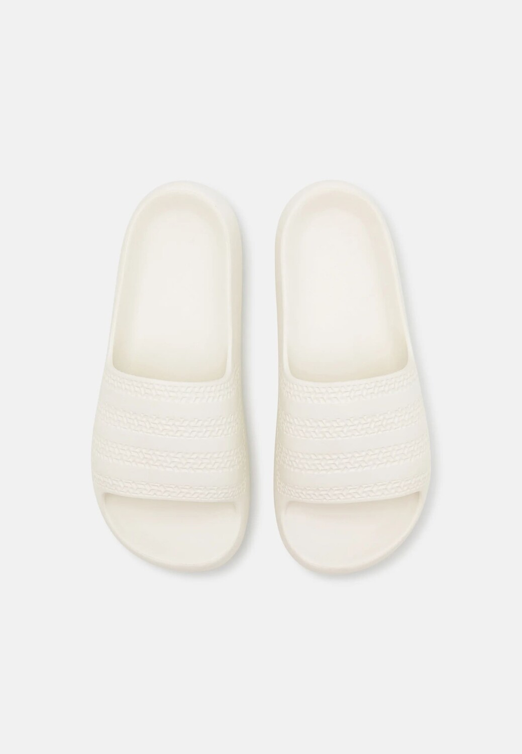 Шлепанцы для купания Adidas Originals Adilette Ayoon, молочный — фото 4