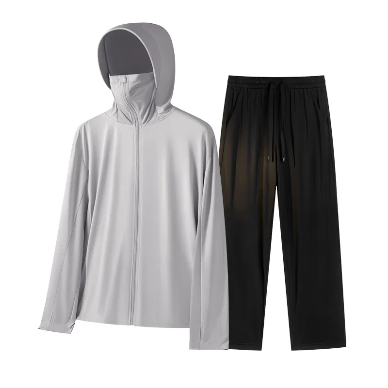 Детский спортивный комплект из двух предметов MINISO, Light Gray+Black