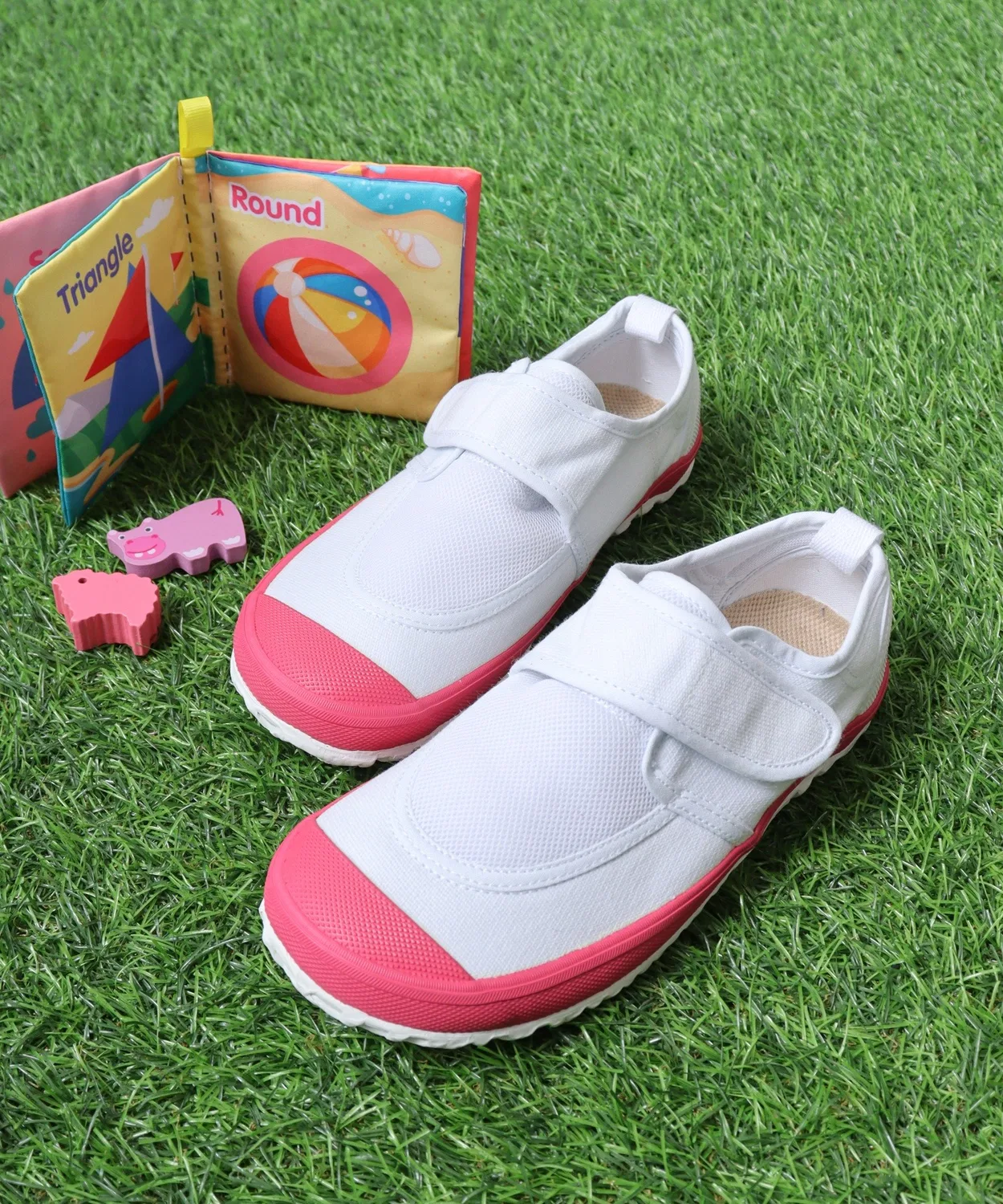 Детские кеды с липучкой из сетки FUNALIVE, Pink