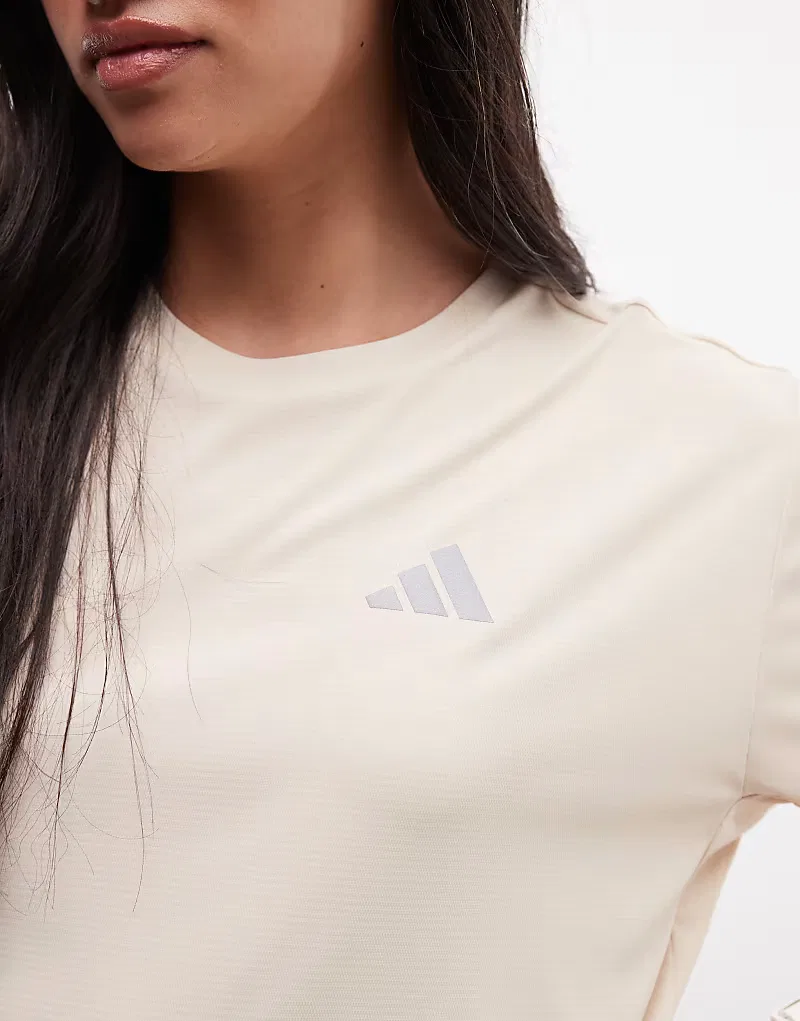 Футболка Adidas Running Essentials, Stone — фото 3