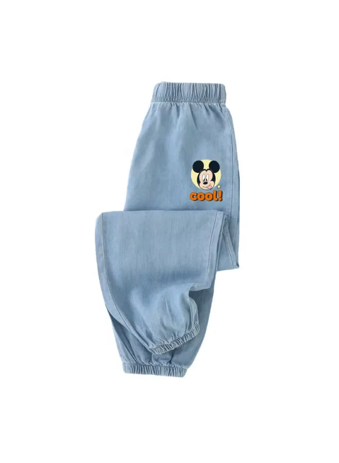Штаны с принтом Disney, голубой