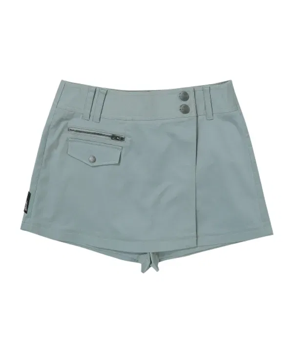 Шорты-юбка W Pocket, Superdry, серо-голубой