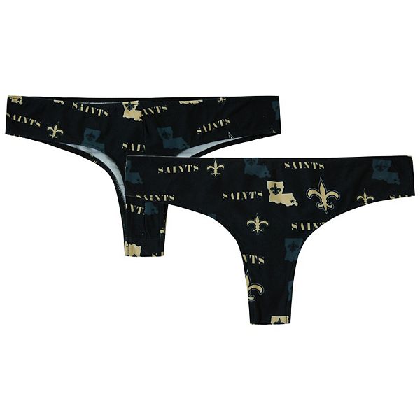 

Женский thong Concepts Sport черный New Orleans Saints мозаичный принт Unbranded
