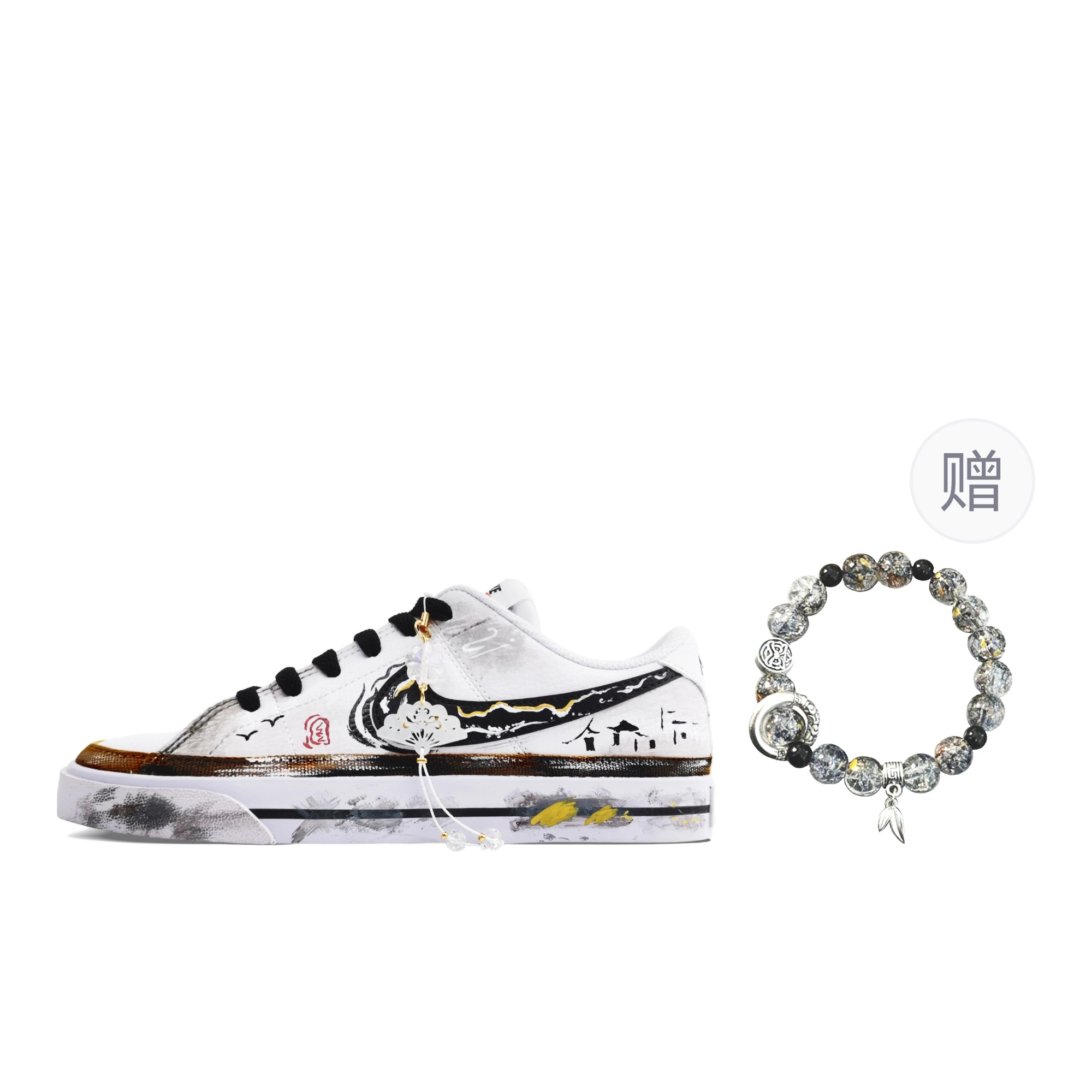 

Nike Кроссовки для скейтбординга Court Legacy Weightlessness, устойчивые к истиранию, низкие, унисекс, черно-белые, черно-белые, подарок, цвет Black White, Giveaway
