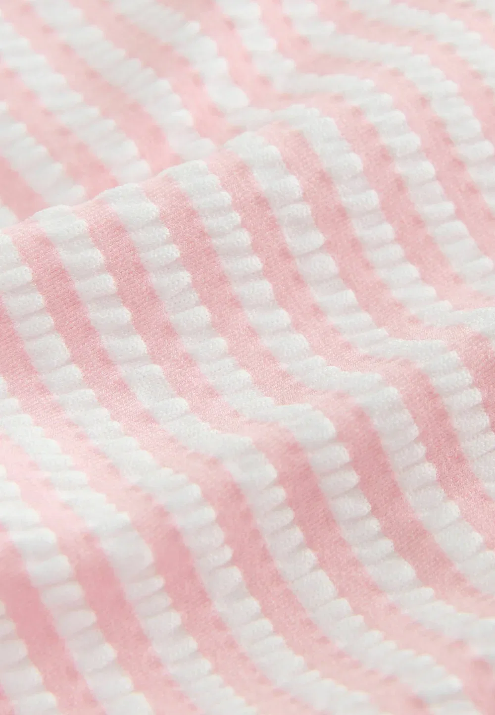 Стандартный крой - комплект из полосатого купальника и шляпки - купальник Next, Pink — фото 3