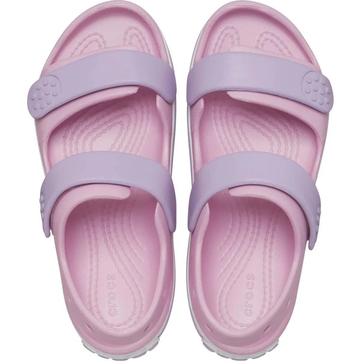 Детские сандалии с ремешками Crocband Cruiser Crocs, Rosa Weiss — фото 3