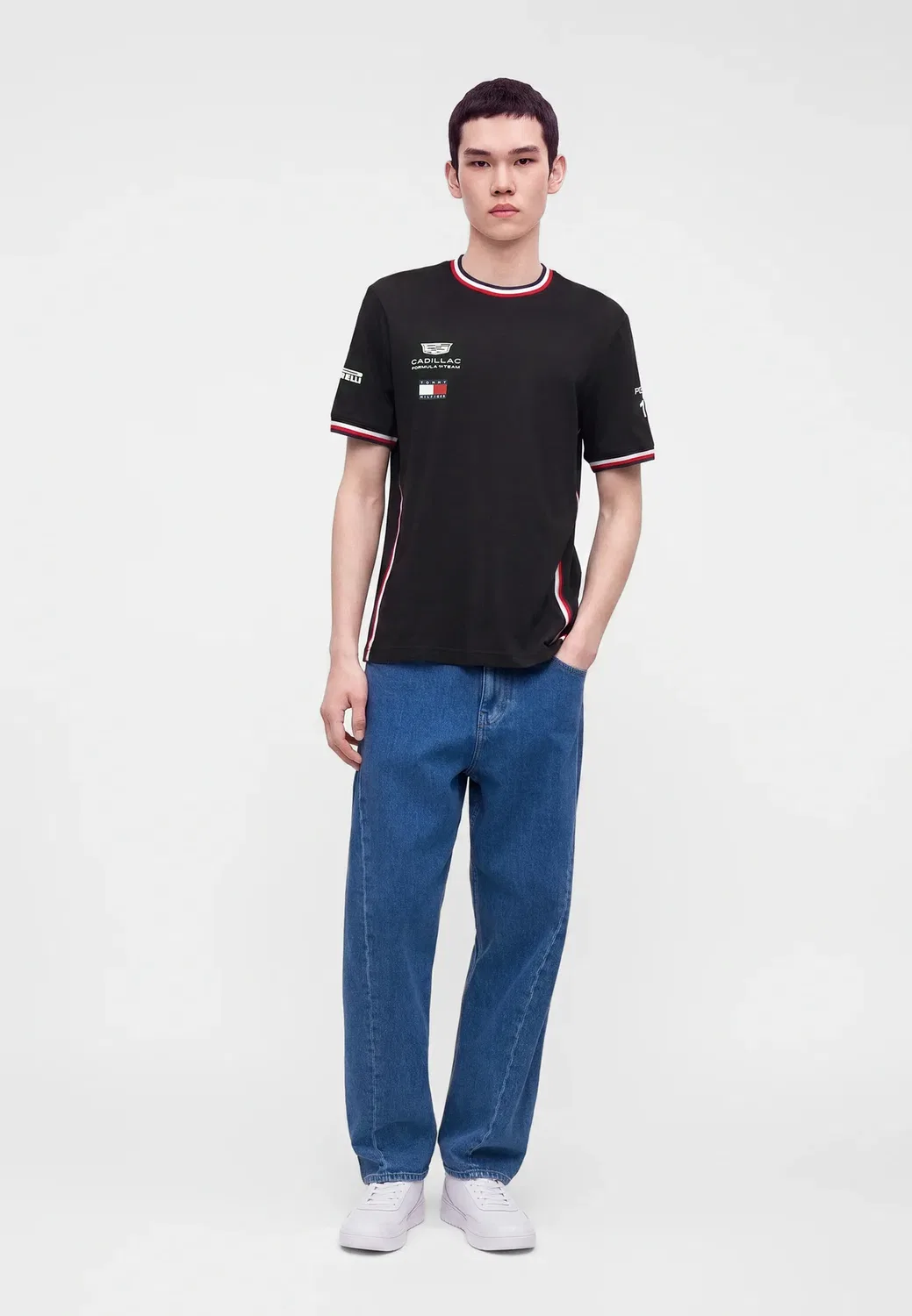 Футболка Cadillac x F1 replica Perez - футболка с принтом Tommy Hilfiger, Black